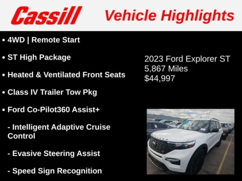 Another view of 2023 Ford Explorer ST for sale in Cedar Rapids, IA at Cassill Motors