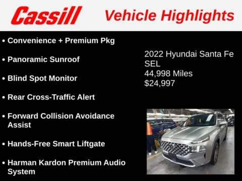 Another view of 2022 Hyundai Santa Fe SEL for sale in Cedar Rapids, IA at Cassill Motors