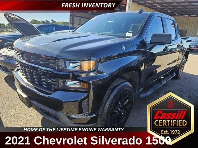 Black 2021 Chevrolet Silverado 1500 Custom for sale in Cedar Rapids, IA