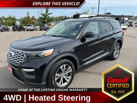 Black 2020 Ford Explorer Platinum for sale in Cedar Rapids, IA