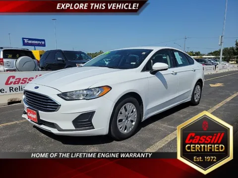 White 2019 Ford Fusion S for sale in Cedar Rapids, IA