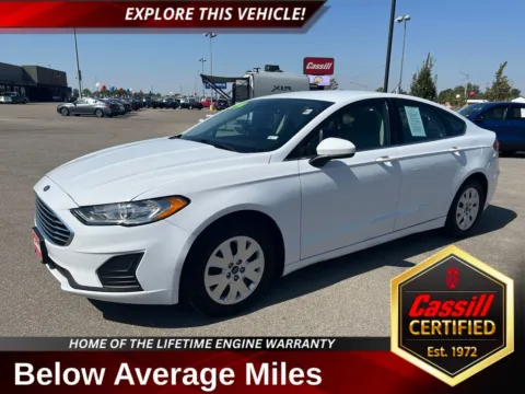 White 2019 Ford Fusion S for sale in Cedar Rapids, IA