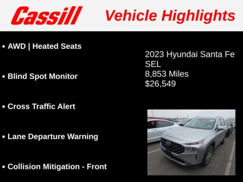 Another view of 2023 Hyundai Santa Fe SEL for sale in Cedar Rapids, IA at Cassill Motors
