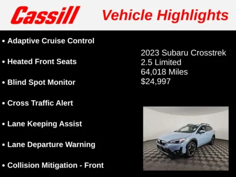 Another view of 2023 Subaru Crosstrek Limited for sale in Cedar Rapids, IA at Cassill Motors
