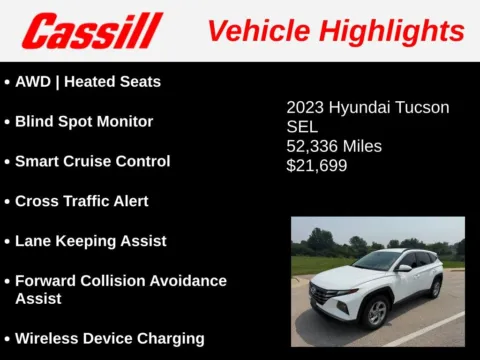 Another view of 2023 Hyundai Tucson SEL for sale in Cedar Rapids, IA at Cassill Motors