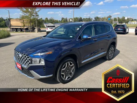 Blue 2023 Hyundai Santa Fe Hybrid SEL Premium for sale in Cedar Rapids, IA
