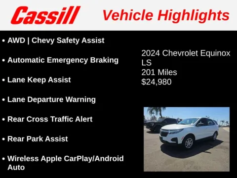 Another view of 2024 Chevrolet Equinox LS for sale in Cedar Rapids, IA at Cassill Motors