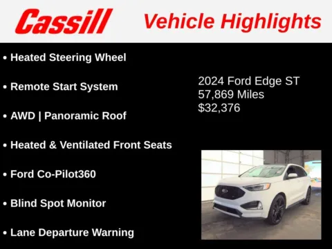 Another view of 2024 Ford Edge ST for sale in Cedar Rapids, IA at Cassill Motors