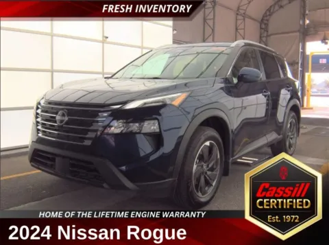 Blue 2024 Nissan Rogue SV for sale in Cedar Rapids, IA