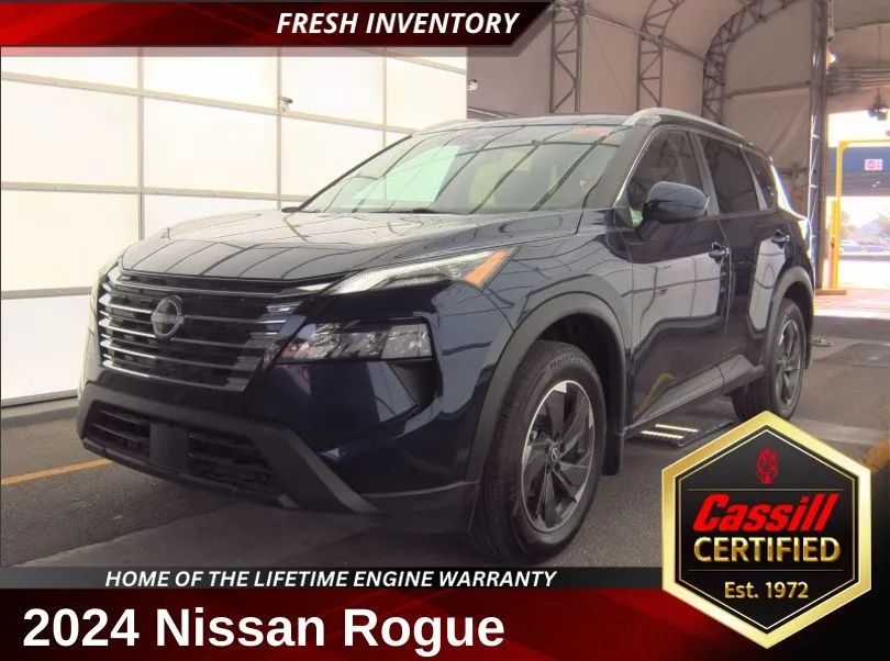 Blue 2024 Nissan Rogue SV for sale in Cedar Rapids, IA