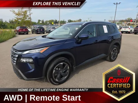 Blue 2024 Nissan Rogue SV for sale in Cedar Rapids, IA