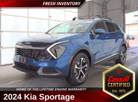 Blue 2024 Kia Sportage EX for sale in Cedar Rapids, IA