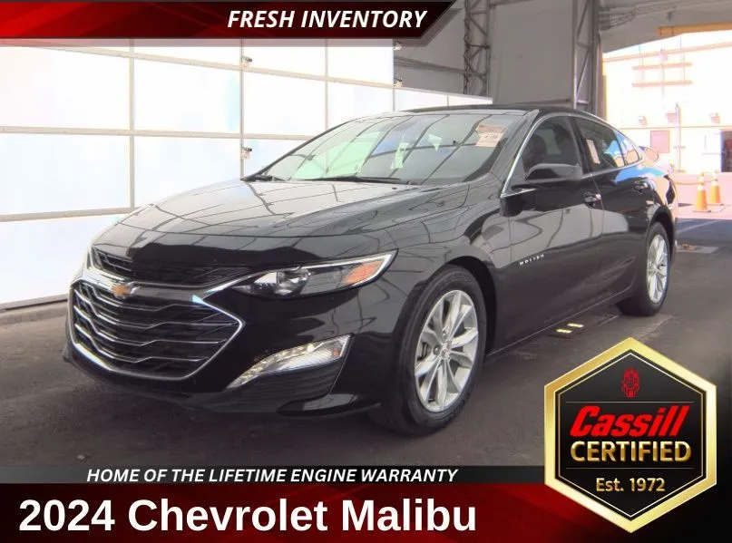 Black 2024 Chevrolet Malibu LT for sale in Cedar Rapids, IA