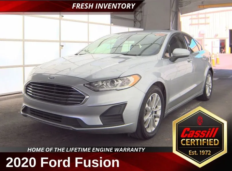 Silver 2020 Ford Fusion SE for sale in Cedar Rapids, IA