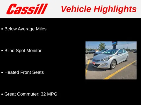 Another view of 2014 Hyundai Elantra SE for sale in Cedar Rapids, IA at Cassill Motors