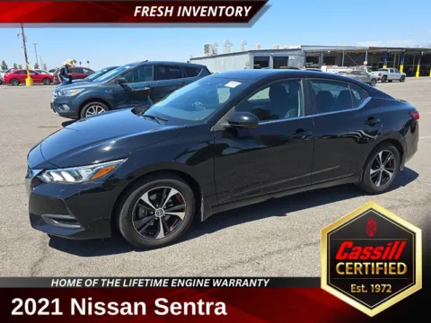 Black 2021 Nissan Sentra SV for sale in Cedar Rapids, IA