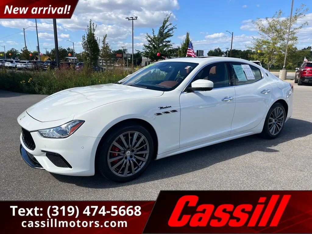 White 2022 Maserati Ghibli Modena Q4 for sale in Cedar Rapids, IA