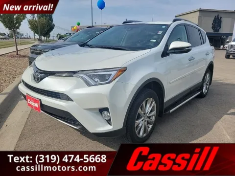 White 2017 Toyota RAV4 Limited for sale in Cedar Rapids, IA