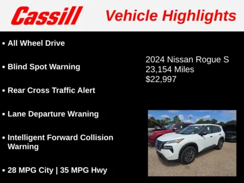 Another view of 2024 Nissan Rogue S for sale in Cedar Rapids, IA at Cassill Motors