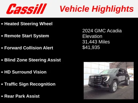 Another view of 2024 GMC Acadia Elevation for sale in Cedar Rapids, IA at Cassill Motors