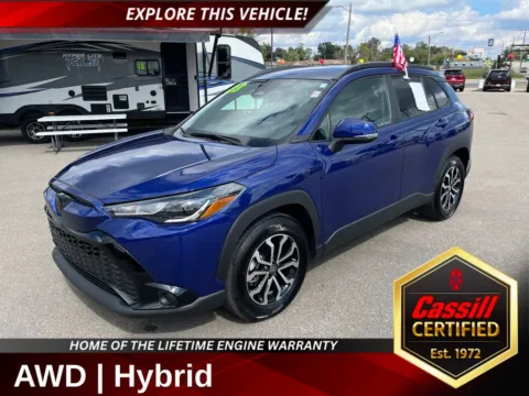 Blue 2023 Toyota Corolla Cross Hybrid SE for sale in Cedar Rapids, IA