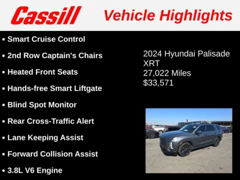 Another view of 2024 Hyundai Palisade XRT for sale in Cedar Rapids, IA at Cassill Motors