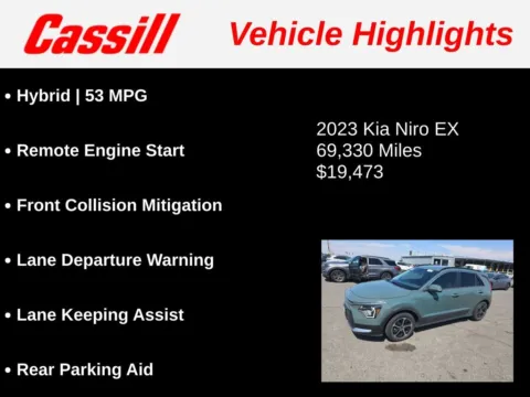 Another view of 2023 Kia Niro EX for sale in Cedar Rapids, IA at Cassill Motors