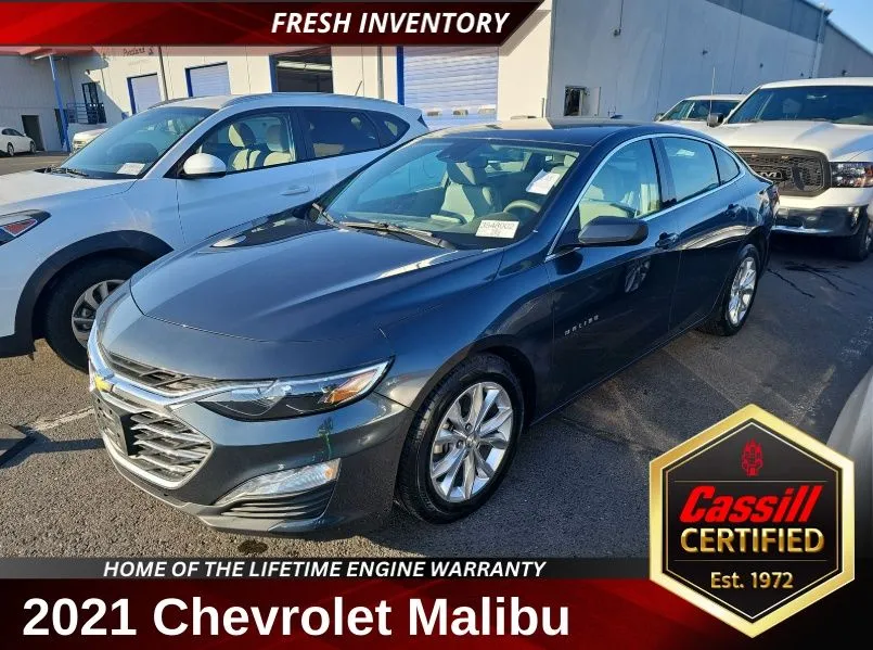Gray 2021 Chevrolet Malibu LT for sale in Cedar Rapids, IA