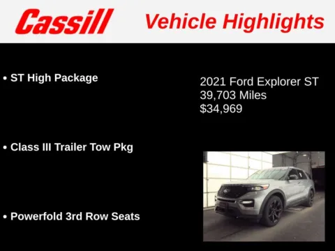 Another view of 2021 Ford Explorer ST for sale in Cedar Rapids, IA at Cassill Motors