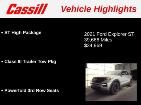Another view of 2021 Ford Explorer ST for sale in Cedar Rapids, IA at Cassill Motors