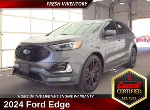 Gray 2024 Ford Edge ST Line for sale in Cedar Rapids, IA