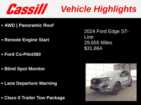 Another view of 2024 Ford Edge ST Line for sale in Cedar Rapids, IA at Cassill Motors