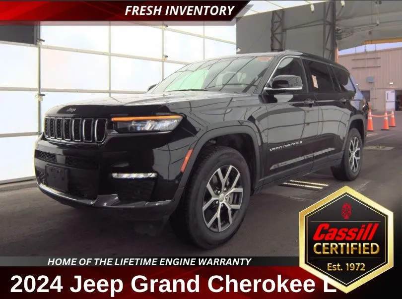 Black 2024 Jeep Grand Cherokee L Limited for sale in Cedar Rapids, IA