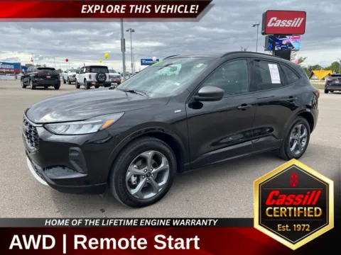 Black 2023 Ford Escape ST-Line for sale in Cedar Rapids, IA