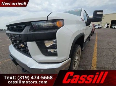 White 2022 Chevrolet Silverado 2500HD Work Truck for sale in Cedar Rapids, IA