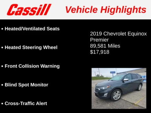 Another view of 2019 Chevrolet Equinox Premier for sale in Cedar Rapids, IA at Cassill Motors