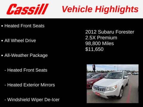 Photos of 2012 Subaru Forester 2.5X for sale in Cedar Rapids, IA at Cassill Motors