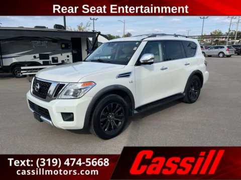 White 2018 Nissan Armada Platinum for sale in Cedar Rapids, IA