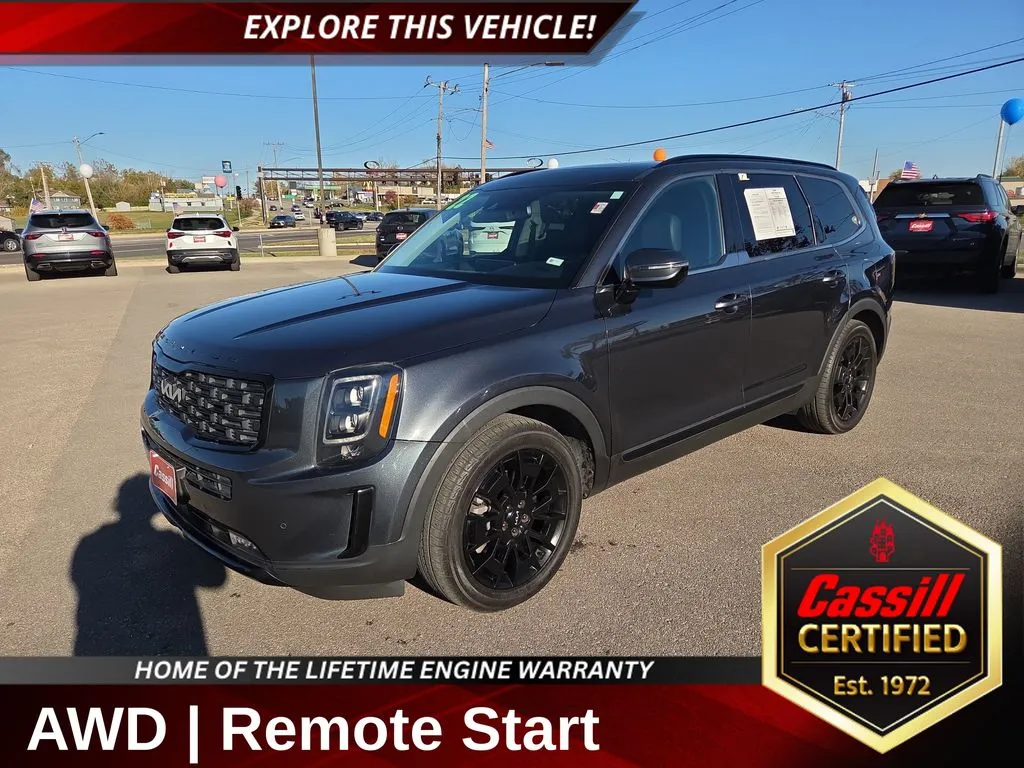 Gray 2022 Kia Telluride SX for sale in Cedar Rapids, IA