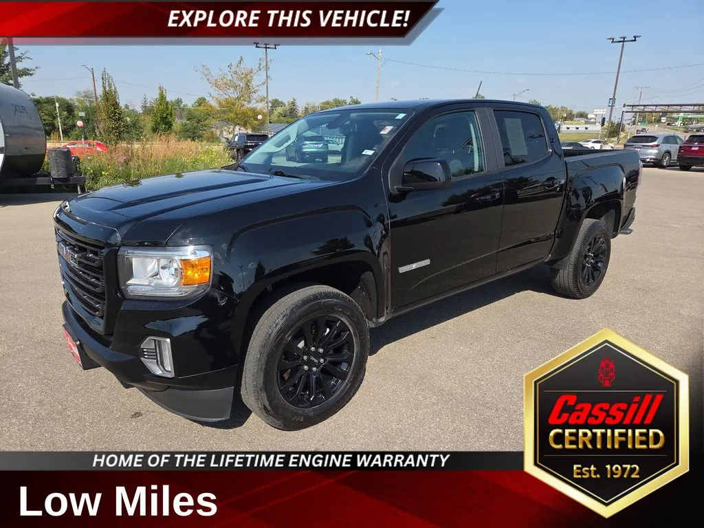 Black 2022 GMC Canyon Elevation for sale in Cedar Rapids, IA