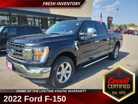 Black 2022 Ford F-150 Lariat for sale in Cedar Rapids, IA