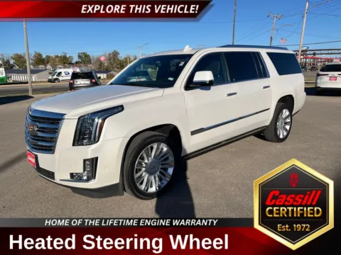 White 2017 Cadillac Escalade ESV Platinum Edition for sale in Cedar Rapids, IA