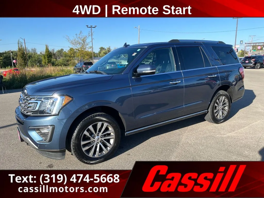 Blue 2018 Ford Expedition Limited for sale in Cedar Rapids, IA
