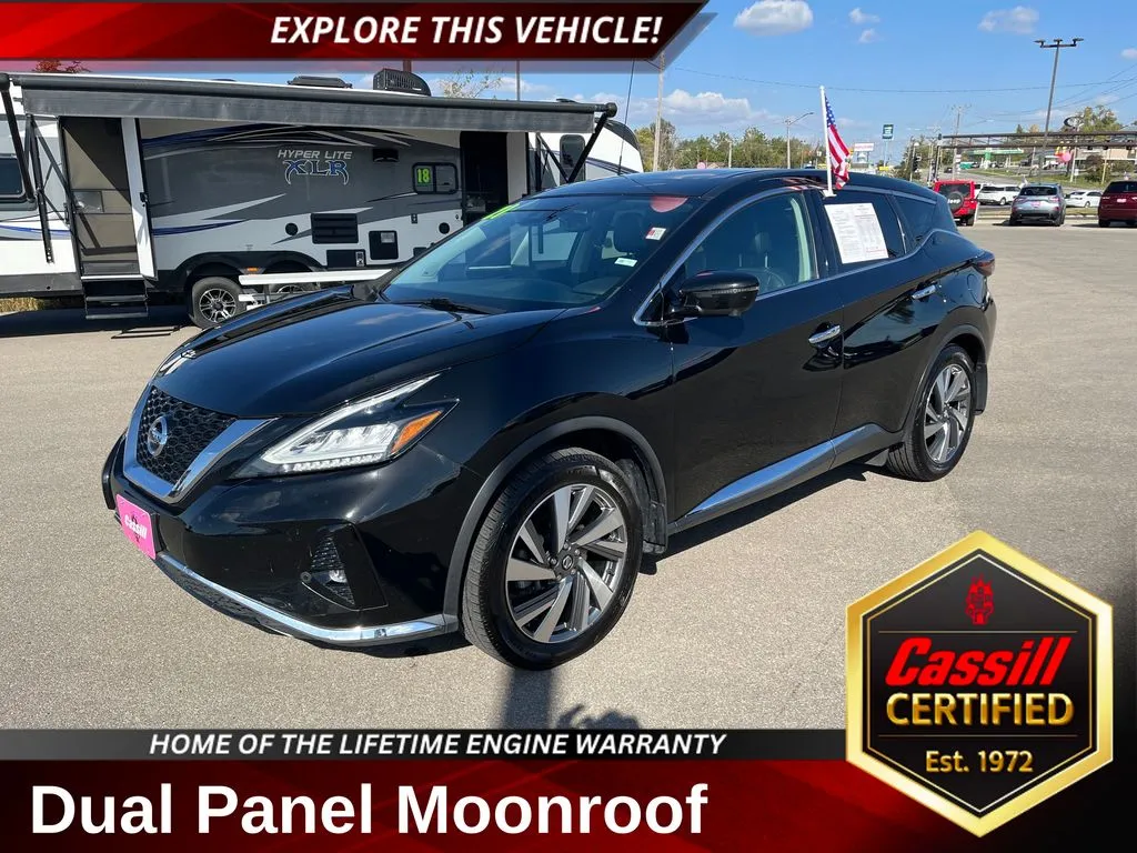 Black 2021 Nissan Murano SL for sale in Cedar Rapids, IA