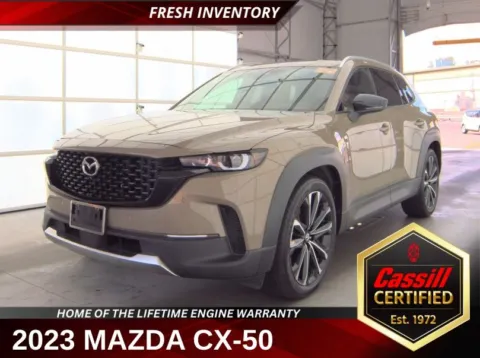 Beige 2023 Mazda CX-50 2.5 Turbo Premium Plus Package for sale in Cedar Rapids, IA