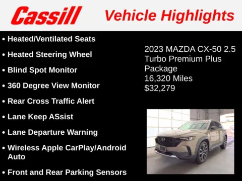 Another view of 2023 Mazda CX-50 2.5 Turbo Premium Plus Package for sale in Cedar Rapids, IA at Cassill Motors