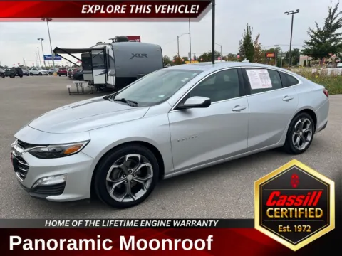 Silver 2021 Chevrolet Malibu LT for sale in Cedar Rapids, IA