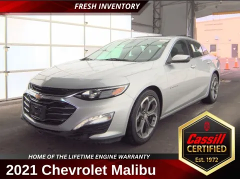Silver 2021 Chevrolet Malibu LT for sale in Cedar Rapids, IA