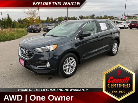 Blue 2022 Ford Edge SEL for sale in Cedar Rapids, IA