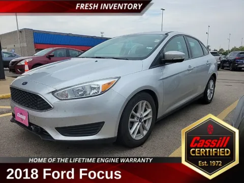Silver 2018 Ford Focus SE for sale in Cedar Rapids, IA